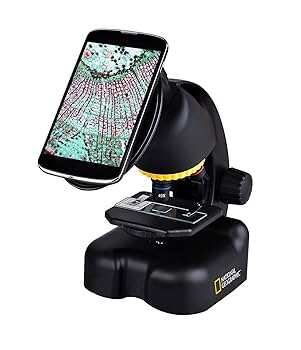 National Geographic Mobile Phone Microscope 200x With CPL, 2 Brightness Modes And Universal Clip, Compatible With 98% Of Mobile Phones, No Additional App, 9118500