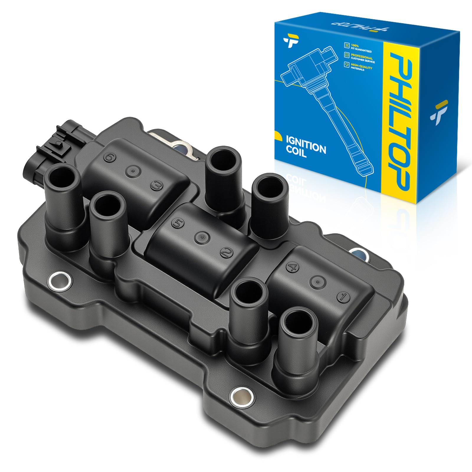 PHILTOP UF434 Ignition Coil Pack Fit for 2006-2009 Chevy Impala 3.5L