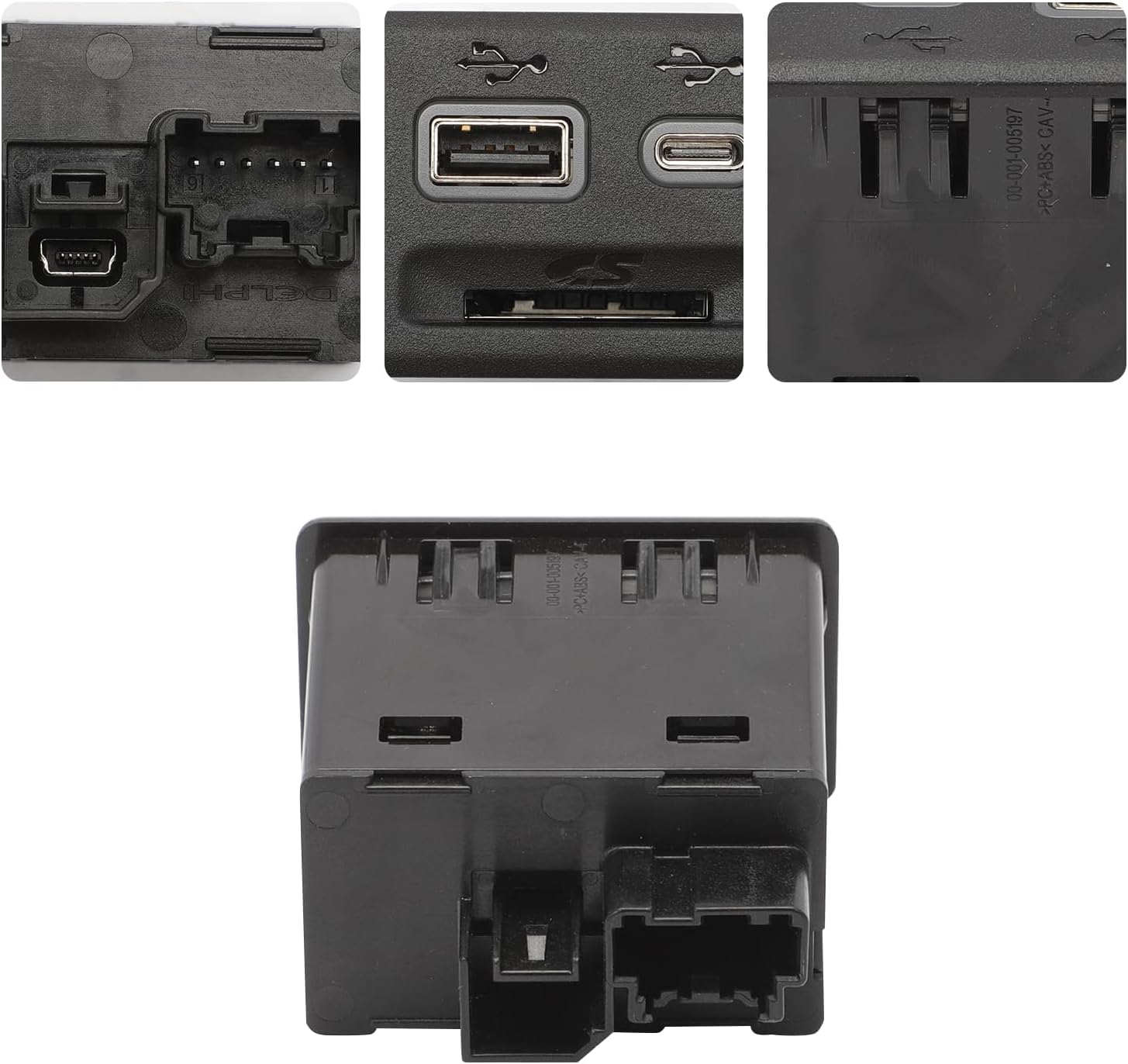 Console USB Connector Auxiliary Jack Adapter for 2018-2020 CT6 XT4 XTS Blazer Acadia Silverado Sierra 1500, Replace 13525431 13529869