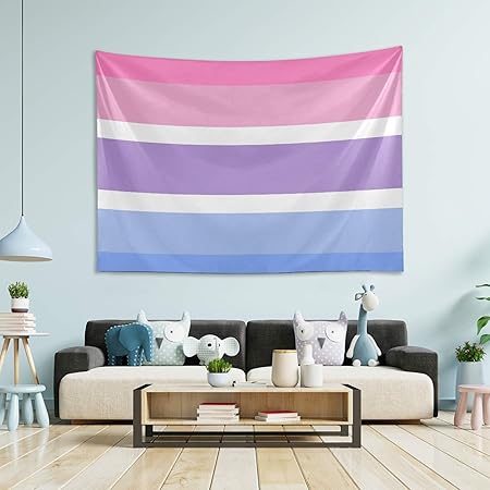 Amazon Com Tapestry Wall Hanging Aesthetic Trippy Transgender Bisexual Pride Flag Art Wall Blanket Decor Tapestries Hippie Bedroom Tapestry Curtains For Living Room Dorm For Men Women 60 X 40 Everything Else