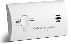 Kidde Carbon Monoxide Detector, Battery Powered CO Alarm with LEDs, Test-Reset Button, Low Battery Indicator, Portable