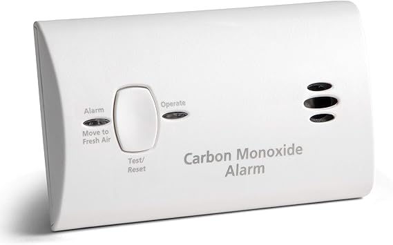 Kidde Carbon Monoxide Detector, Battery Powered CO Alarm with LEDs, Test-Reset Button, Low Battery Indicator, Portable