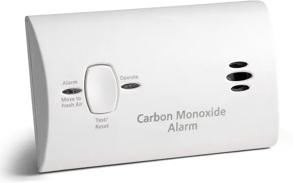 Kidde Carbon Monoxide Detector, Battery Powered CO Alarm with LEDs, Test-Reset Button, Low Battery Indicator, Portable
