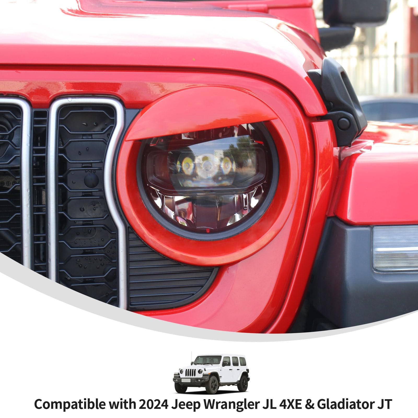 ジープ　ラングラーJL イカリング付きヘッドライト 1点在庫あり）イカリング付きLEDヘッドライト/Jeep Wrangler