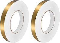 Vista 19 de uxcell 2 calcomanías autoadhesivas de papel de aluminio de 0.2 pulgadas x 164 pies para decoración de huecos, tira de cinta adhesiva impermeable