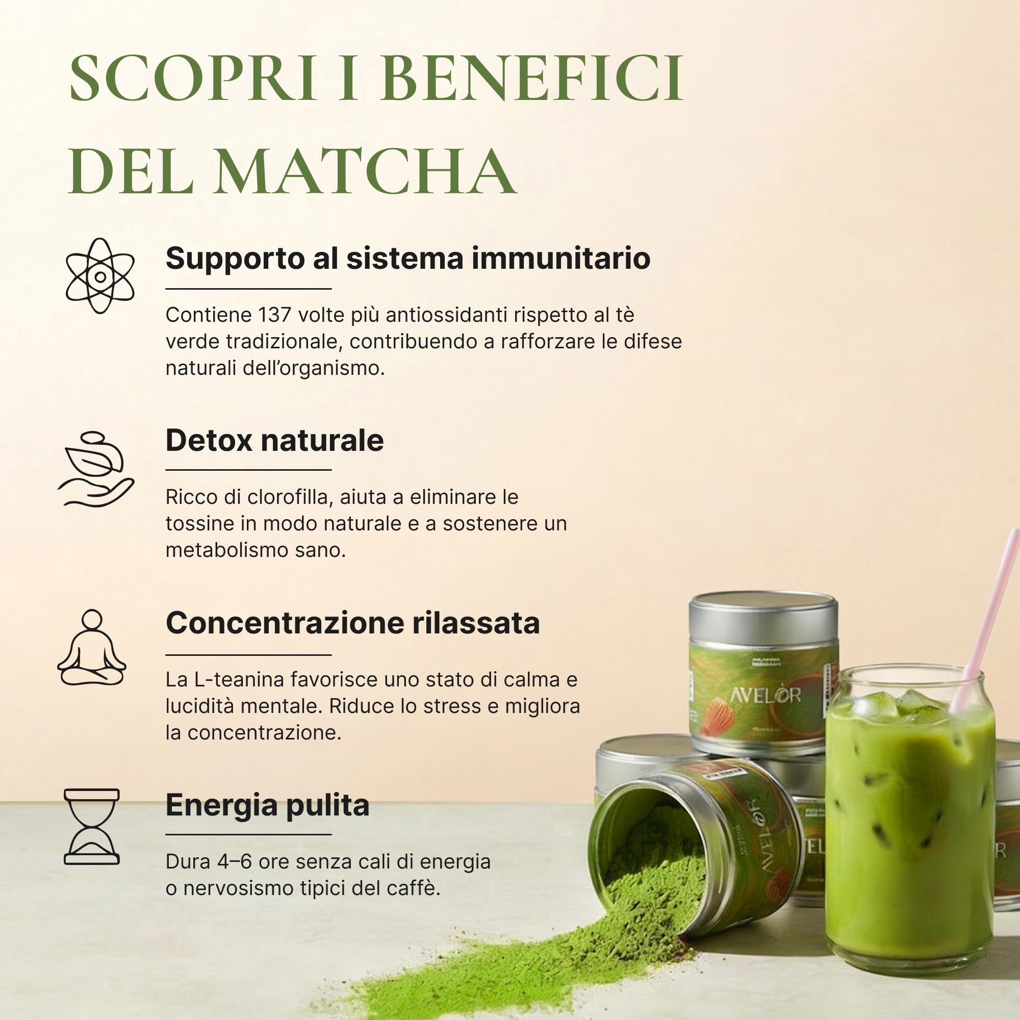 Avelor Sabi Polvere di Tè Matcha (0,5kg / 500g) – Formato Professionale – Grado Cerimoniale Autentico – Macinato a Pietra per Baristi, Caffetterie & HoReCa