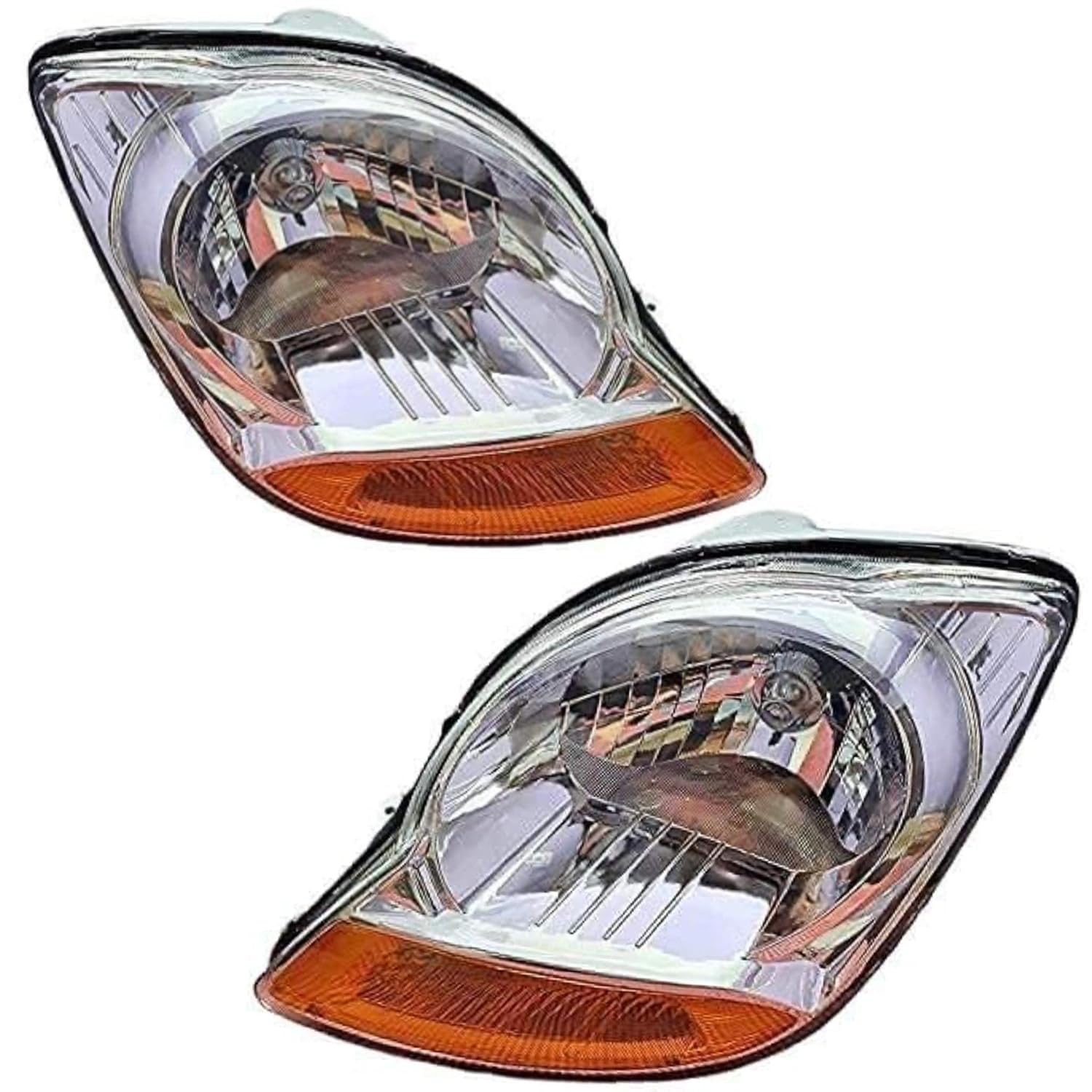 Headlight for Chevrolet Spark, Pair, Without Adjustable Motor, 2007-2016 Compatible Replacement (Right & Left Side)-image-21