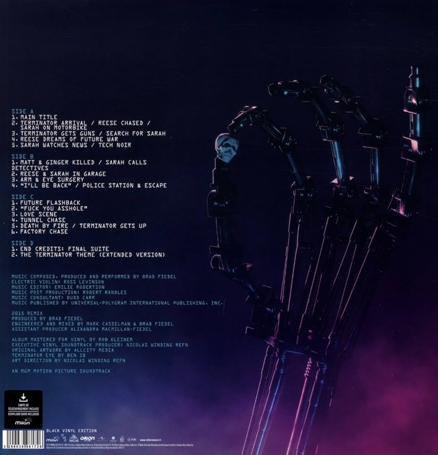 CD Brad Fiedel The Terminator (Complete Motion Picture Score) KICP560PROMO Cinerama プロモ /00110 Brad Fiedel – The Terminator (Complete Motion Picture Score