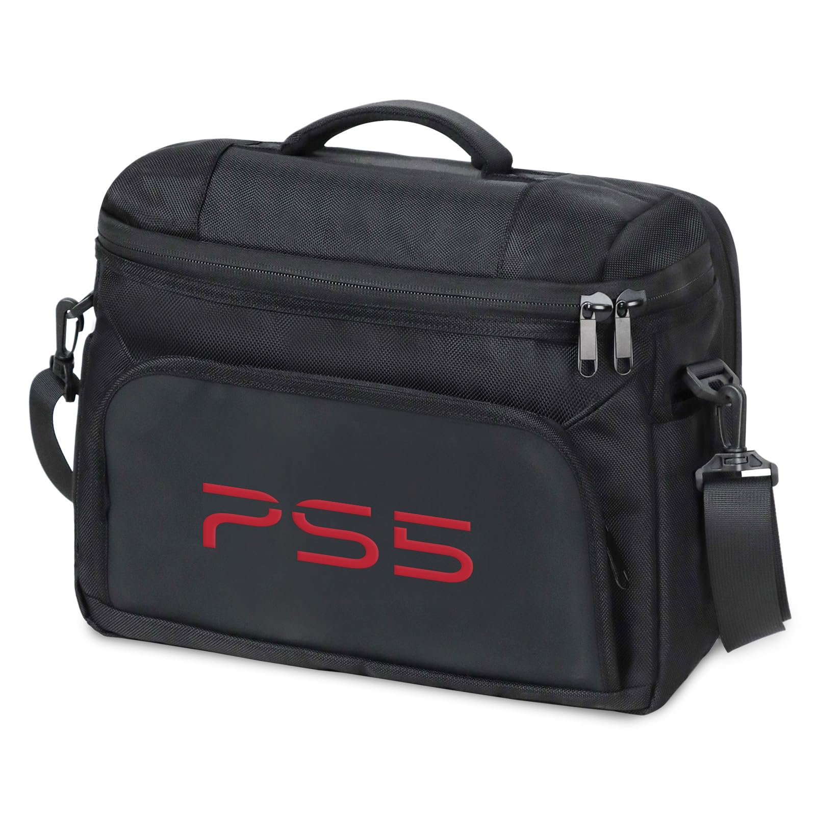 Liboer pS5 Bag Ps5 Slim Carrying Storage Case for pS5 Slim Controller Console pS5 Pro Travel Carrying Bag for Game Disc Gaming mice USB Cable Charger & Accessories