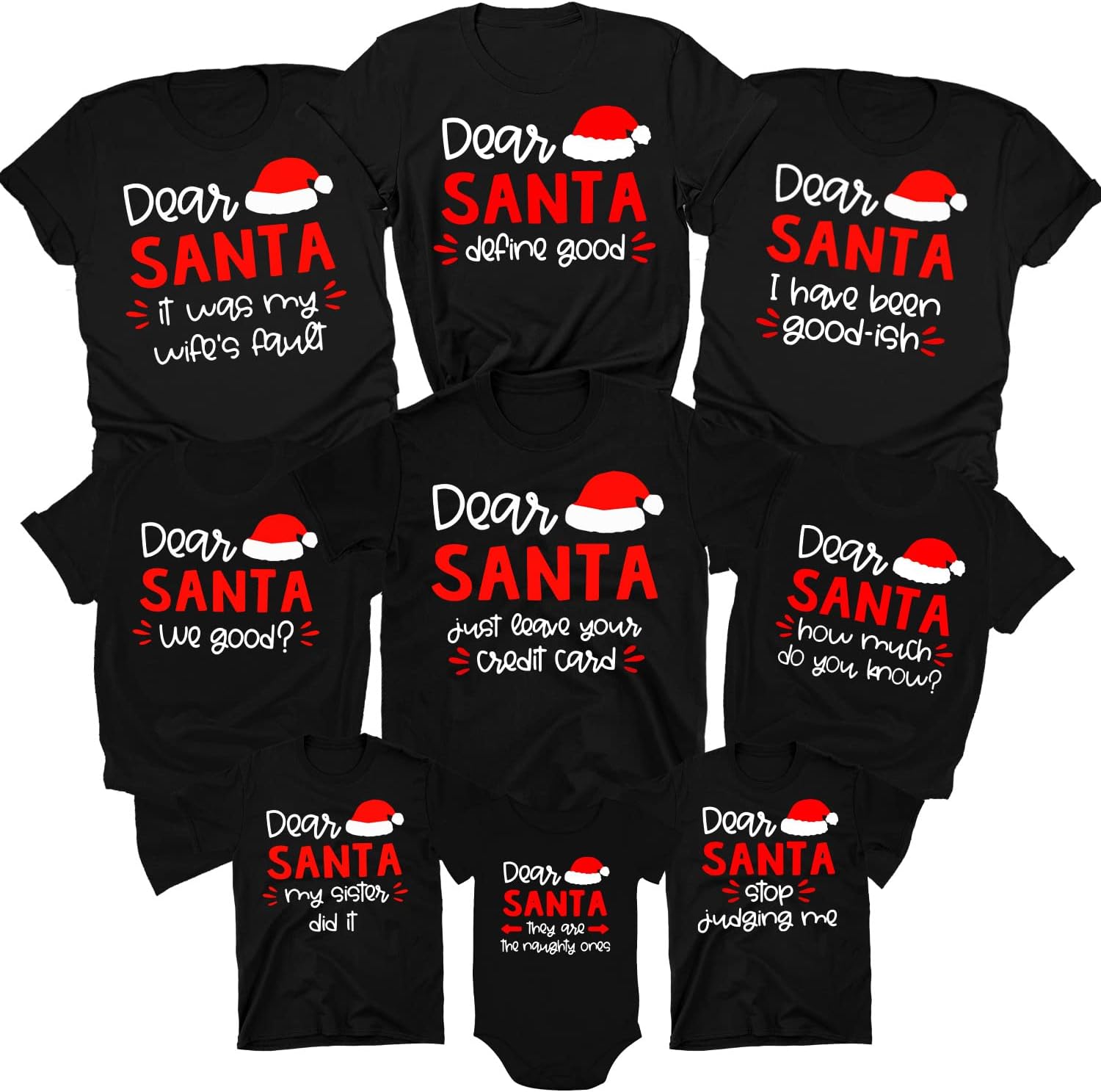 Dear Santa Christmas Shirt for Family 2025, Cousins Crew Group T-Shirt Matching Holiday Xmas Outfit for Photoshoot - Image 6