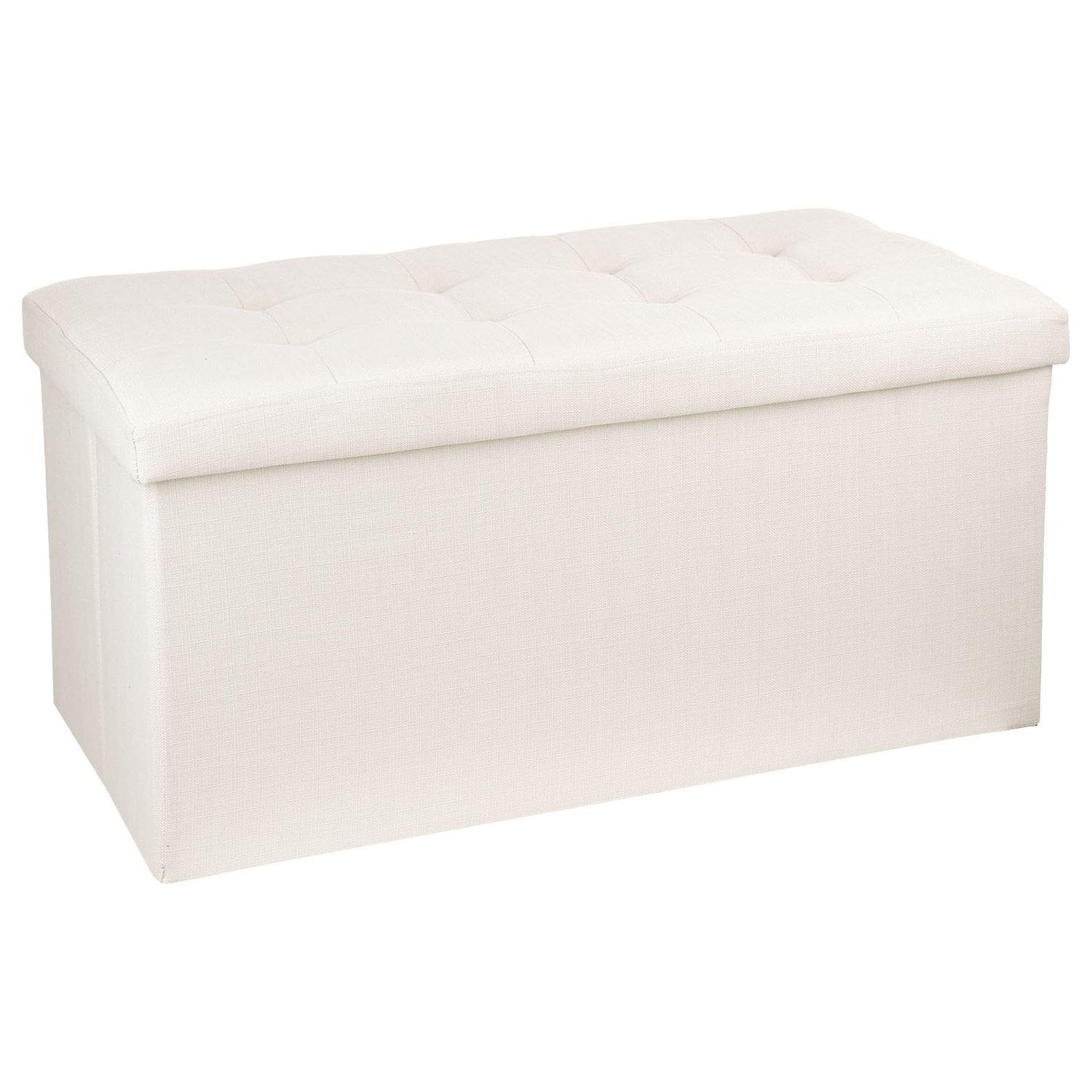 Baúl Plegable de Almacenaje Lysandre, Talla L 76 x Altura 38 cm - Beige