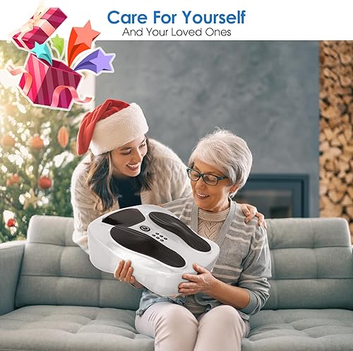 Miniatura 9 de Creliver Masajeador de pies para aliviar el dolor de neuropatía con 8 almohadillas TENS, elegible para FSA HSA, masajeador de pies EMS para