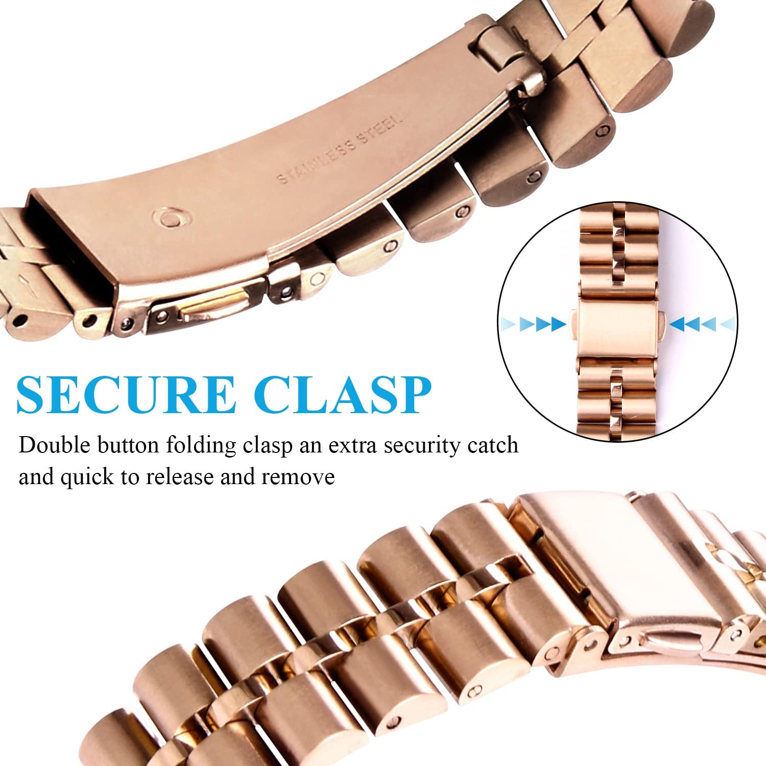 Metal Bracelet Compatible with Apple Watch Band 38mm 40mm 41mm 44mm 42mm 45mm 49mm iWatch Series 8 7 6 5 4 3 SE Ultra for Women Men, Designer Dressy Charms Classy Chain Straps Stainless Steel