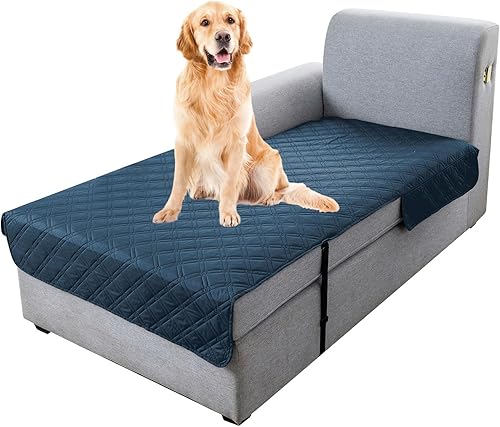 Miniatura 54 de Genina Funda de Sofá Impermeable, Lavable Antideslizante de 78 Pulgadas Fundas de Sofá con 3 Cojines, Fundas de Sofá Seccional para Mascotas