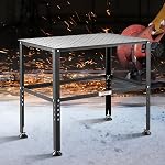 VEVOR Welding Table 36" x 24", 800LBS Capacity Welding Workbench Table, Heavy-Duty Work Bench with 0.63" Fixture Holes and Non-Slip Foot Pads for Welding Assembly Repair Works