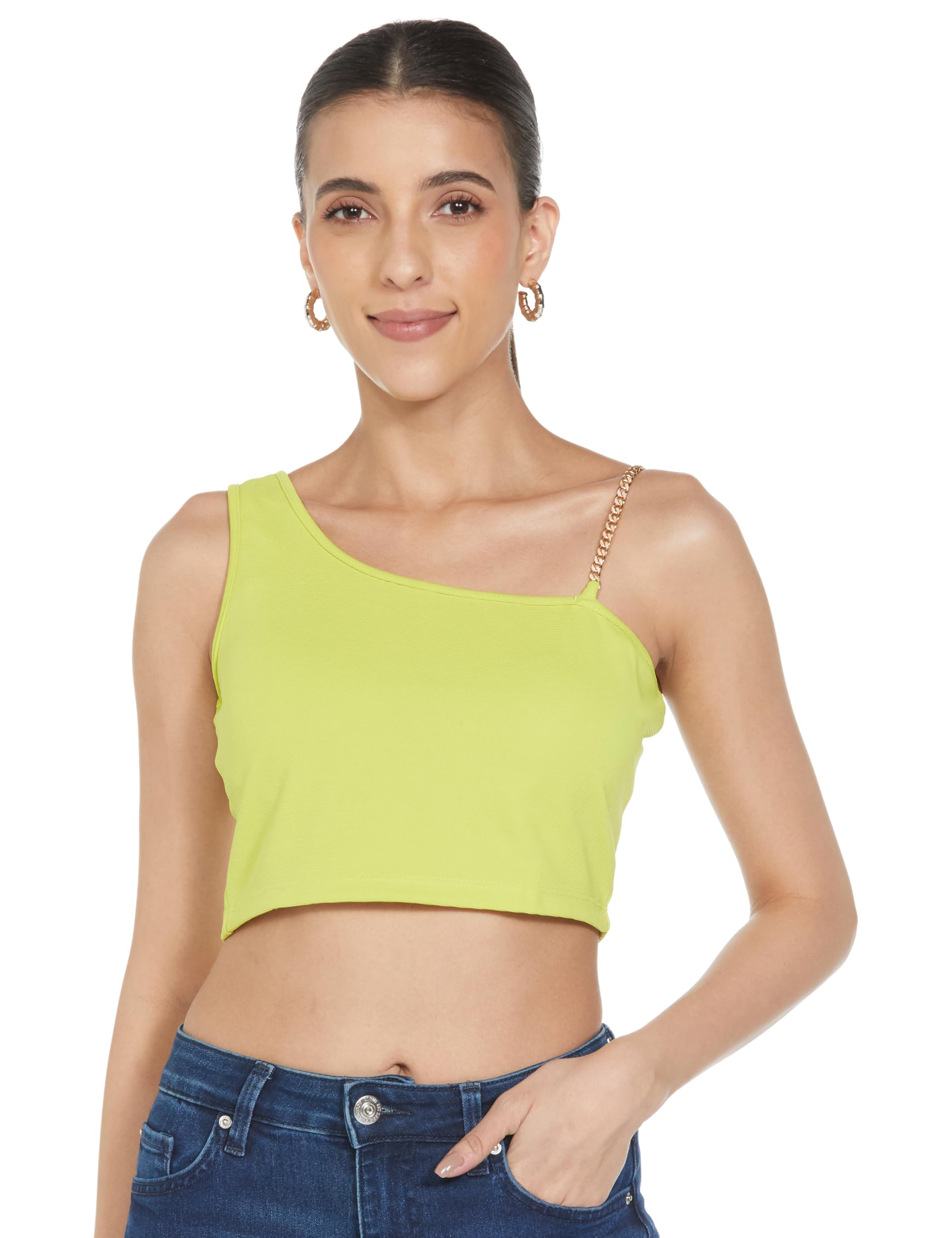 Tokyo Talkies Women's Solid Regular Fit Tops-picture-27