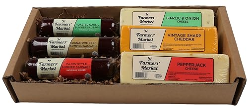 Deli Direct Wisconsin Paquete de regalo variado de quesos y salchichas