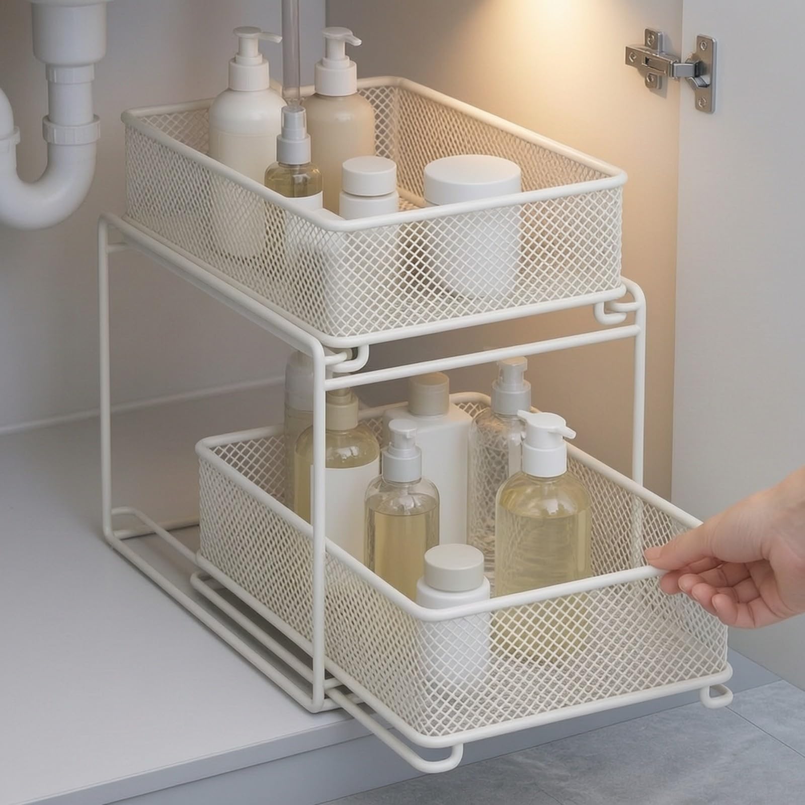 Organiseur Clisnt Évier Compact | Organiseur Évier, Organiteur Cuisine Paniers En,