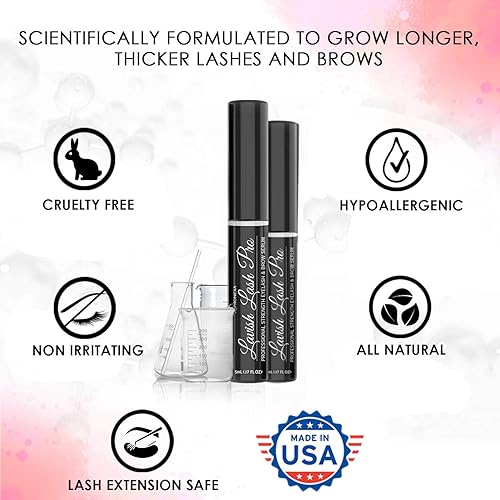 Miniatura 4 de Lavish Lash Pro de Pronexa Hairgenics Suero profesional para el crecimiento de pestañas y cejas Más de 20 ingredientes activos que promueven el