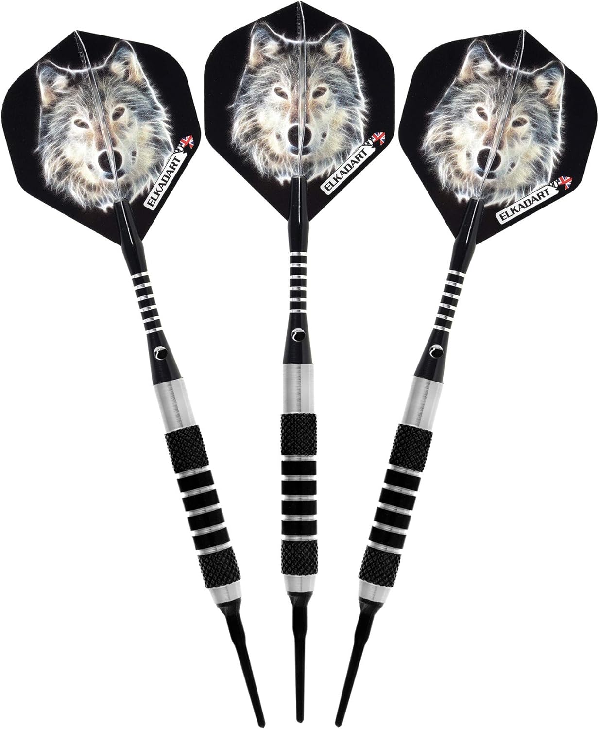 Elkadart Lone Wolf Soft Tip Darts with Storage/Travel Case