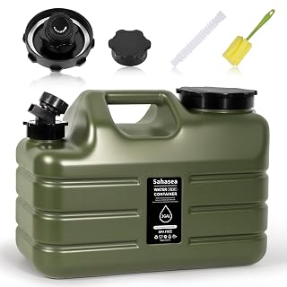 3 Gallon Water Jug, Portable Camping Water Jug Dispenser with Spigot, Leak-Proof Water Storage Containers for Camping, Outdoor, RV, BPA Free Emergency Water Tank, Green - Amazon product rated Grade A
