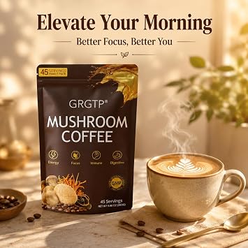 Mushroom Coffee - Superfood Blend with 6 Adaptogens