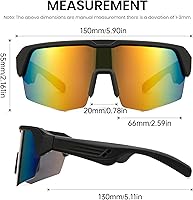 Vista 8 de Cyxus Gafas de sol inteligentes con Bluetooth para hombres y mujeres, micrófono integrado, auriculares de música, oído abierto, deportes, correr