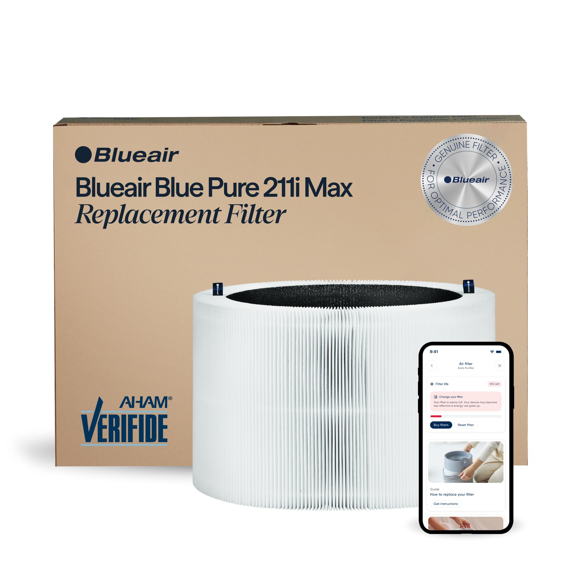 BLUEAIR Genuine Filter for Blue Pure 211i Max Air Purifier