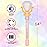 ArtCreativity Light Up Spinning Diamond Princess Wand for Kids - Fairy Wand with Spinning LEDs, Batteries Included - Light Up Wands for Girls and Boys, Perfect Pretend Play Toys