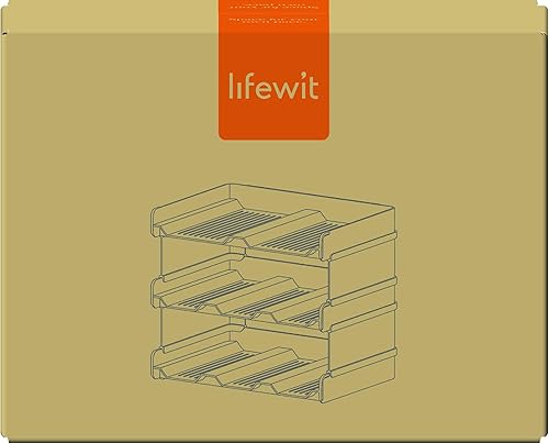 Miniatura 10 de Lifewit Organizador apilable para botellas de agua para gabinete, soporte para botellas de agua extragrande, organización y almacenamiento de