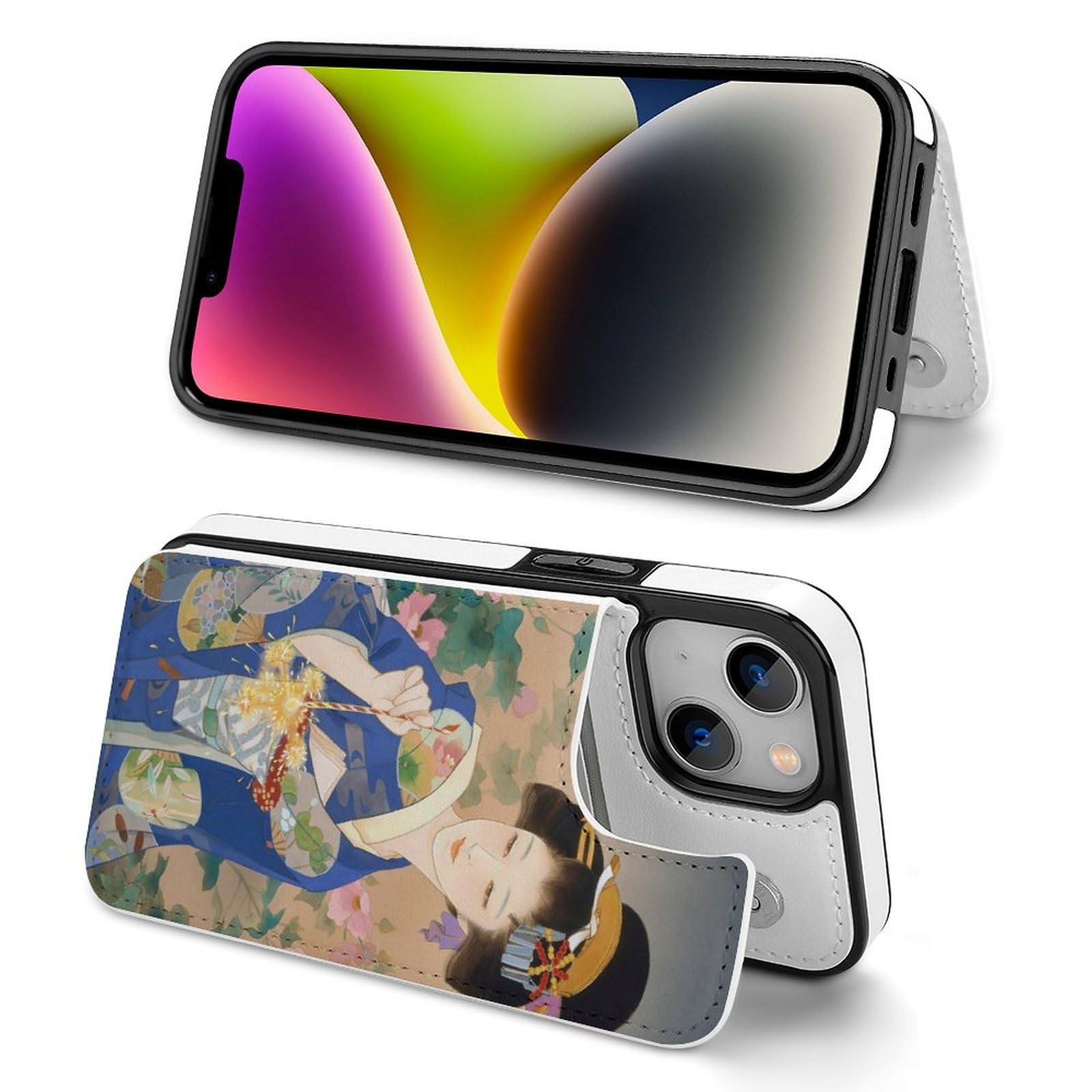 Amazon.co.jp: iPhone 14 Plusケース 手帳型 日本の美人 iPhone 14