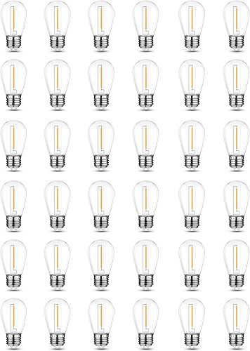 Vista 11 de Mlambert Bombillas LED para Cadena de Luces, Bombillas de Reemplazo para Cadena Exterior S14 Resistente a la Inastillable 4000K, Bombillas LED