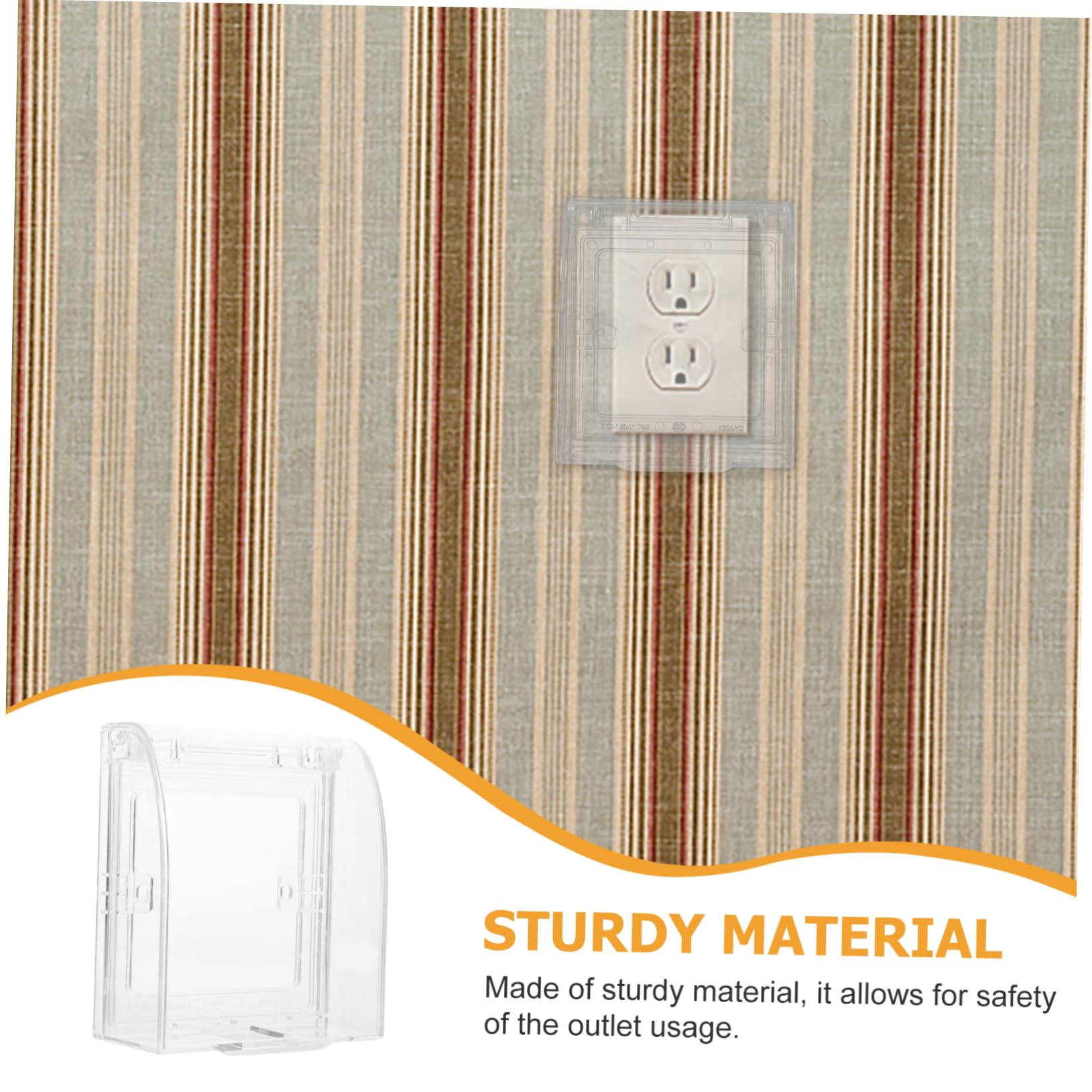 Toyvian 10piezas Cubierta De Enchufe Para Bebés Protector De Interruptor Transparente Para Seguridad Infantil Pared Fáciles De Instalar y Observar Protección De Enchufes Estándar