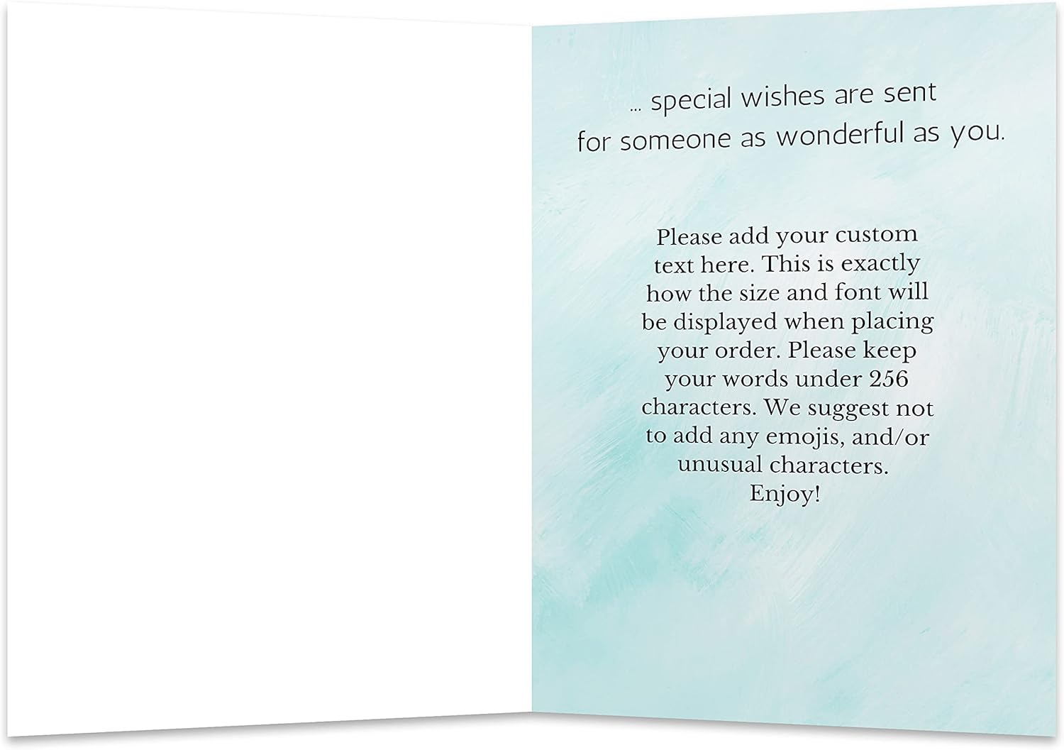 Simply Uncaged Christian Gifts Personalized Happy Birthday Card Custom Your Photo Image Upload Your Text Greeting Card (Pack of 12)