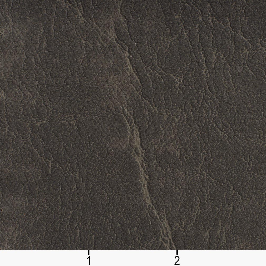 Discounted Designer Fabrics Charcoal Grey Distressed Outdoor Indoor Faux Leather Upholstery Vinyl by The Yard - SKU: Laney Stone