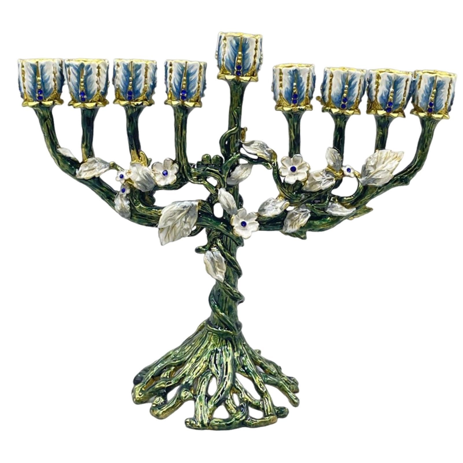 Qianly Candelabro Tradicional de La Menorá, Festival, Hogar,