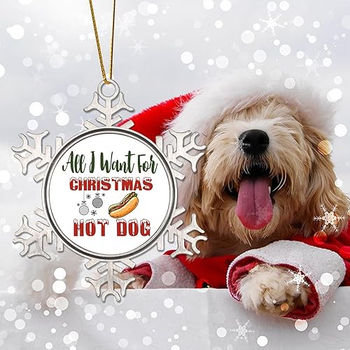 Miniatura 5 de Adornos de Navidad para perros calientes para niños, todo lo que quiero para Navidad, decoración de Navidad, regalo de decoración de cocina,