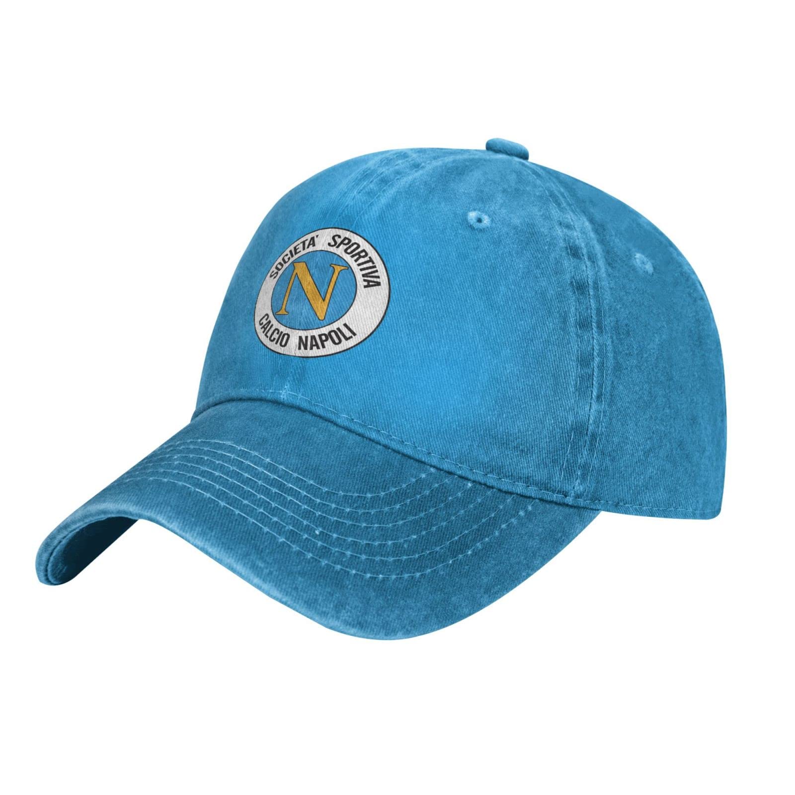 DPgUfPV Stemma Napoli Calcio 2017 Cowboy Hats，Unisex Adjustable for Hat Baseball Cap Casquette Blue