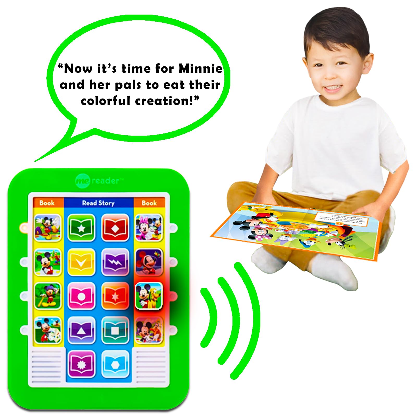 Amazon.com: Mickey Mouse Electronic Me Reader Library with Sound