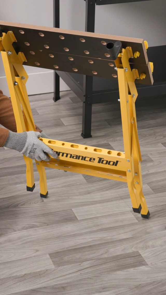 Performance Tool Portable Multipurpose Workbench with Vise