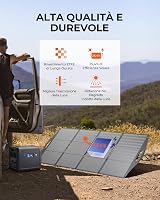 Panou solar pliabil BigBlue 200 W tip N, ETFE, cu suport IP68, pentru generatoare portabile și baterii, ideal pentru camping 2