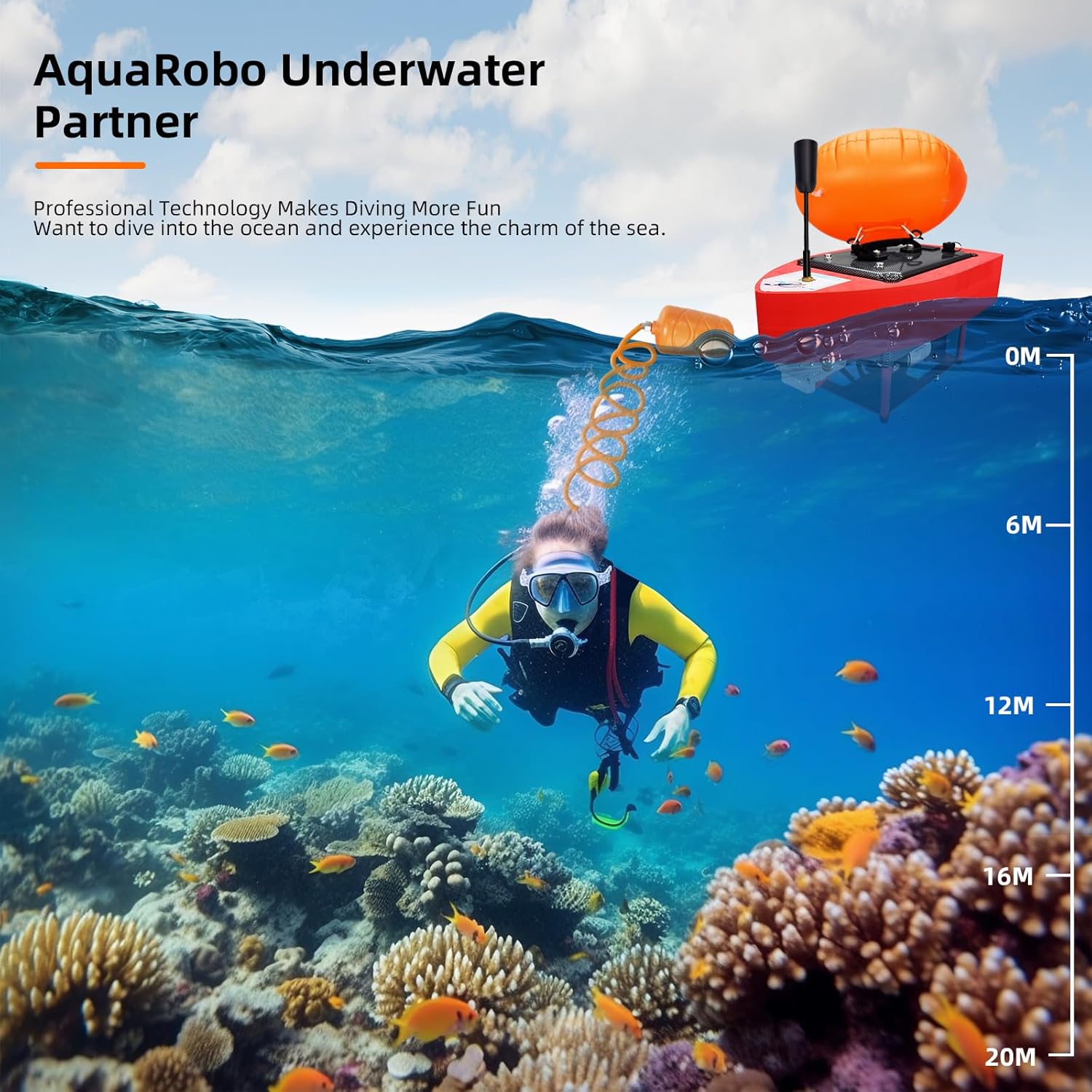 WILD FUN 819 Scuba Tank Tankless Scuba Diving System Dive Portable Lungs, Diving Tanks Portable Rechargeable Scuba Tanks Diving System, Waterproof Air Compressor