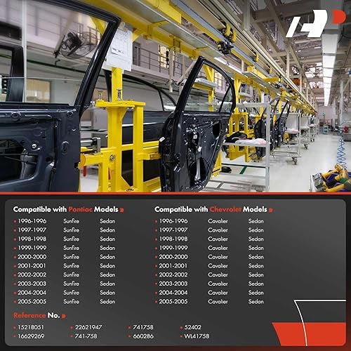 Miniatura 3 de A-Premium Elevalunas eléctrico con motor compatible con Pontiac Sunfire Chevrolet Cavalier 1996-2005 sedán delantero izquierdo del lado del conductor