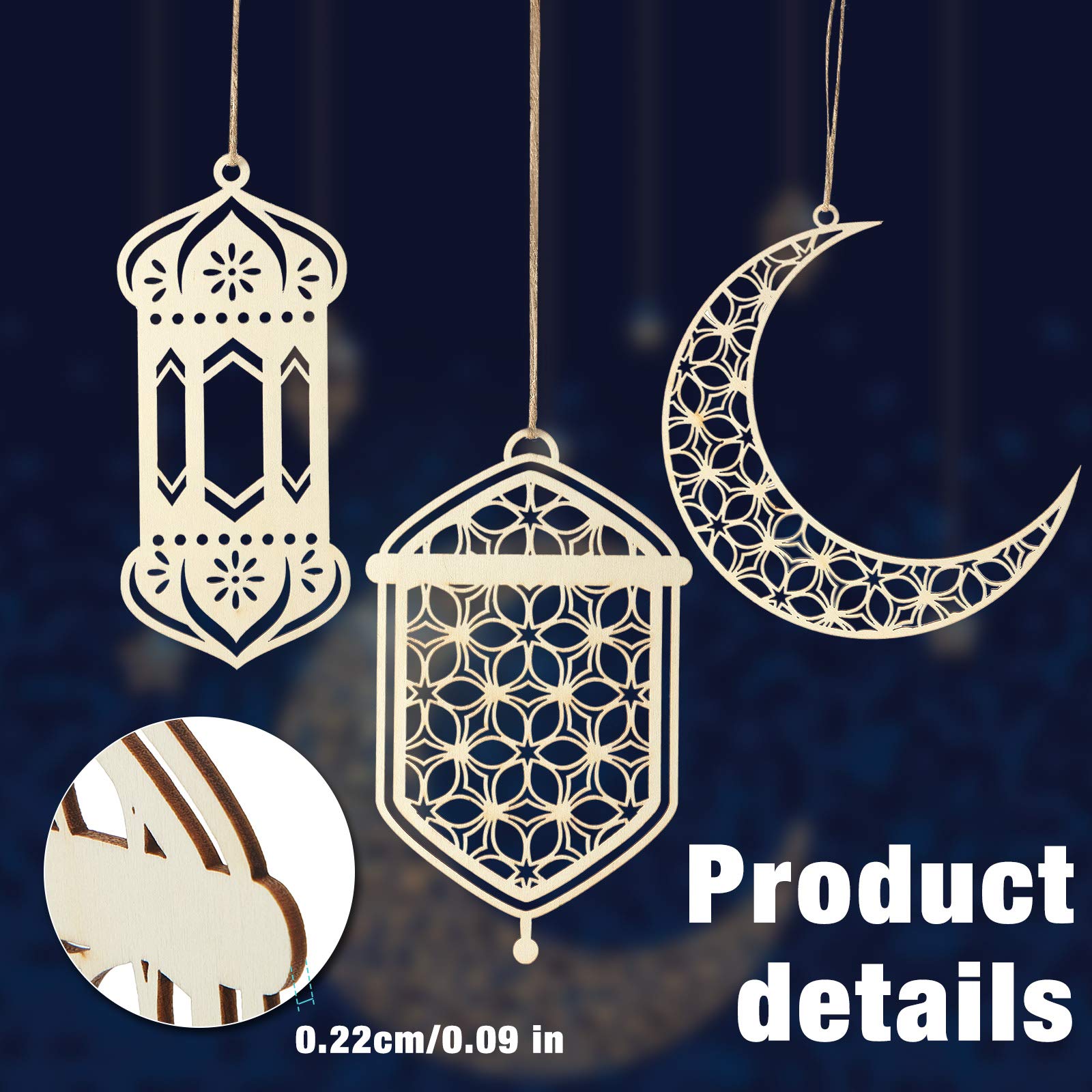 Halve Maan Met De Sterren Inschrijving Eid Mubarak Prentbriefkaar Ter Ere Van Ramadan Illustratie Image93773070