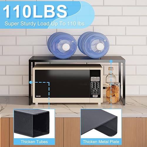 Miniatura 3 de Estantes de almacenamiento de metal expandibles, estantes resistentes de 110 libras y almacenamiento para ollas, sartenes, pequeños