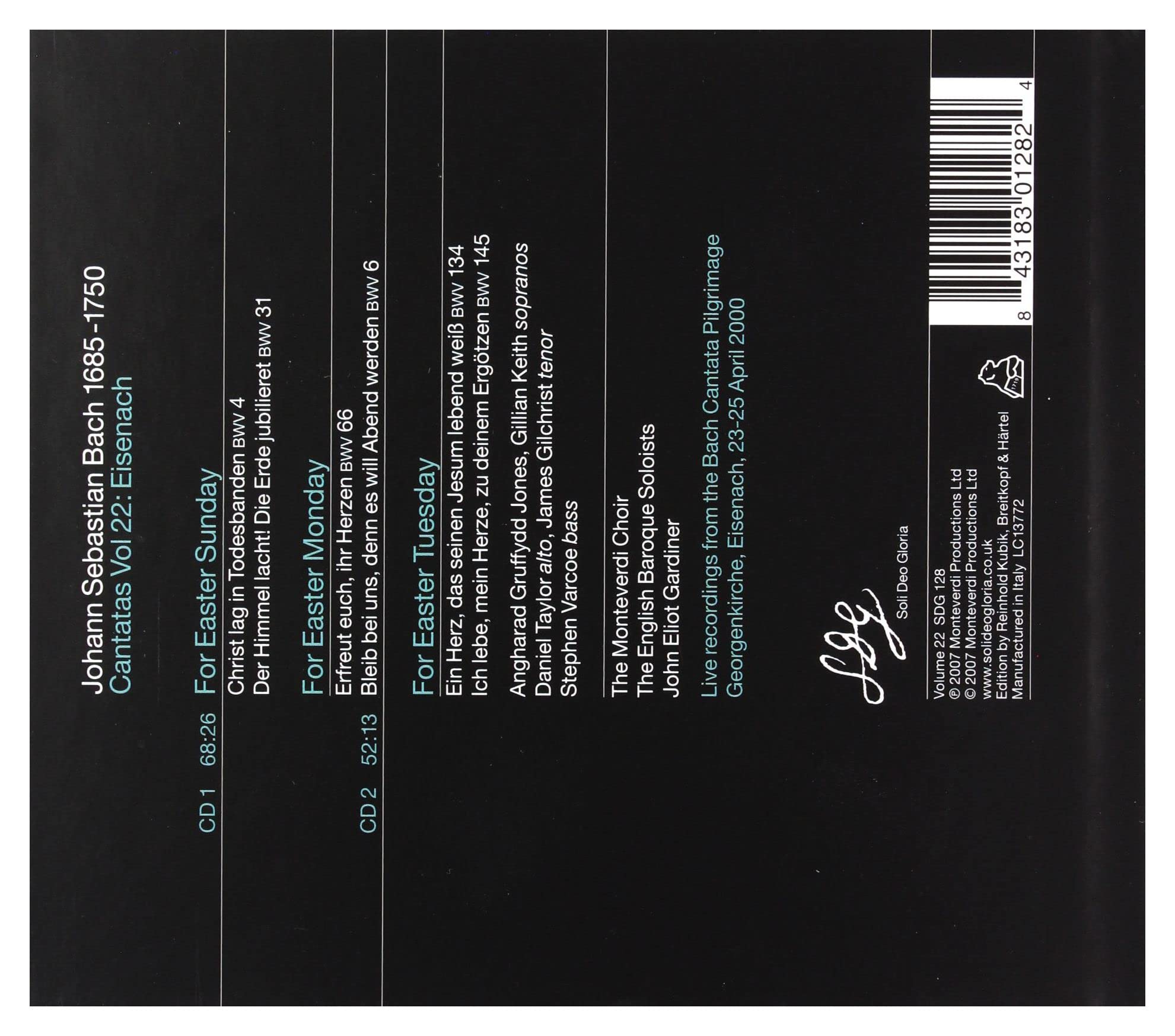 Kantaten Vol.22: BWV 4/31/66/6/134/145