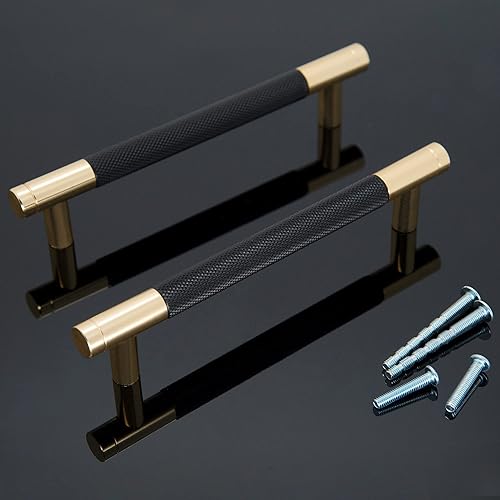 Miniatura 4 de Zernmiarder Paquete de 25 tiradores moleteados para gabinete, manijas de gabinete de 6 pulgadas de largo, manijas de puerta de gabinete, tiradores