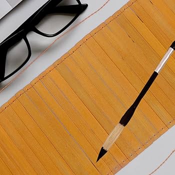 Amazon.co.jp: VICASKY 竹 伝票 本 巻物 古代 竹 本 空白 書