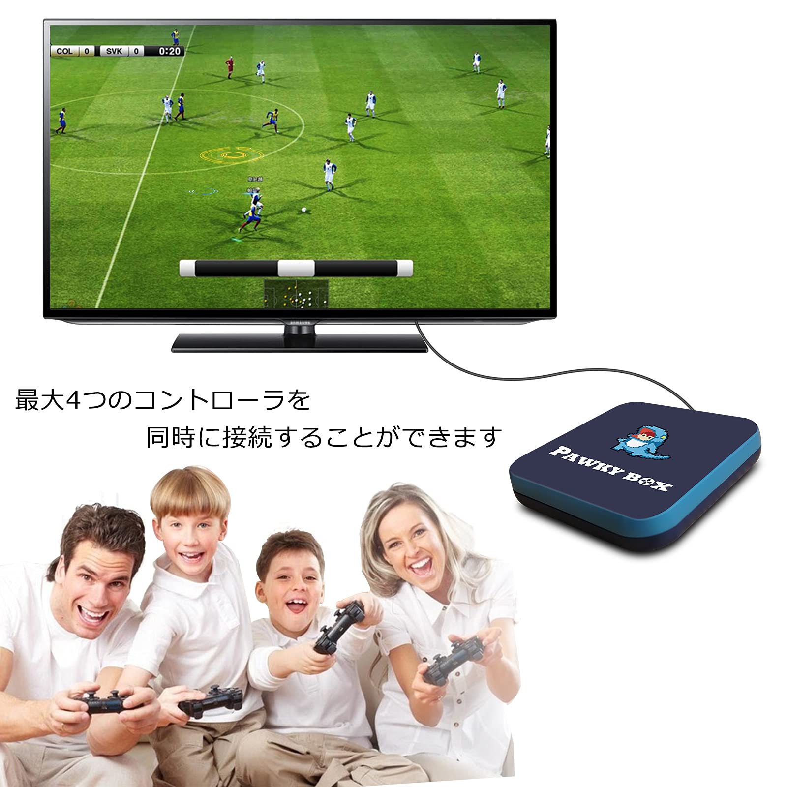Amazon.co.jp: Pawky Box Console家庭用ミニテレビゲーム機 ビデオ
