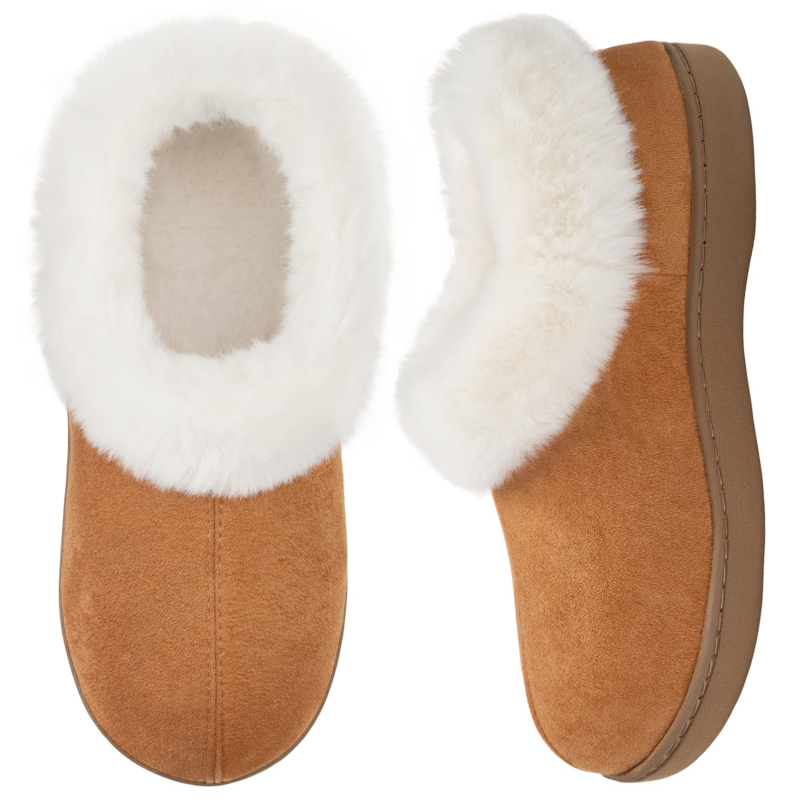 ATHMILE Womens Slippers Fuzzy Fluffy Cozy Warm Slippers for Women House Indoor Outdoor Home Shoes Pantuflas Para Mujer